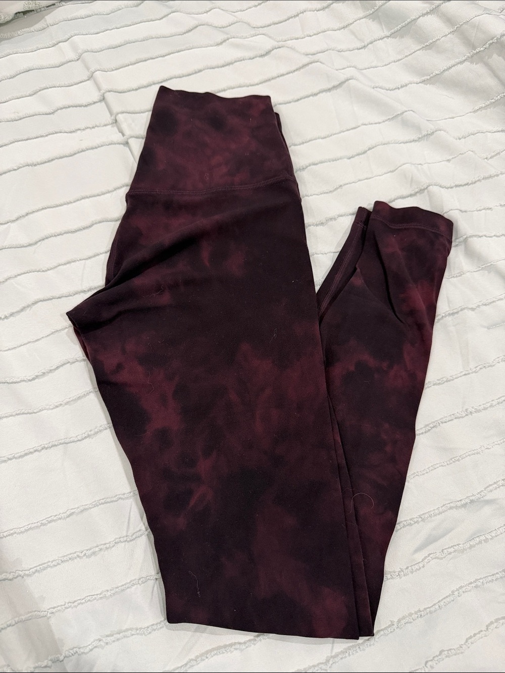 lululemon athletica Maroon Tie-Dye High-Rise Align Leggings